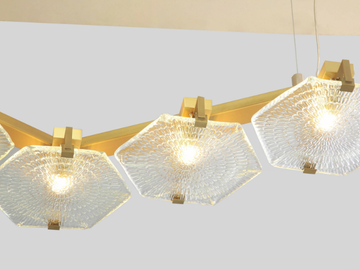 HEXXA PENDANT 06 - LED glass pendant lamp by Patinas Lighting - view 3